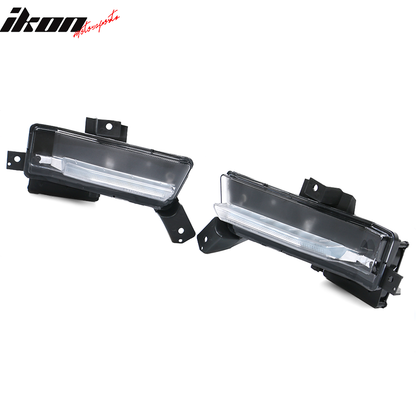 2016-2018 Chevy Camaro SS Black Housing Clear Lens Fog Lights Lamp ABS