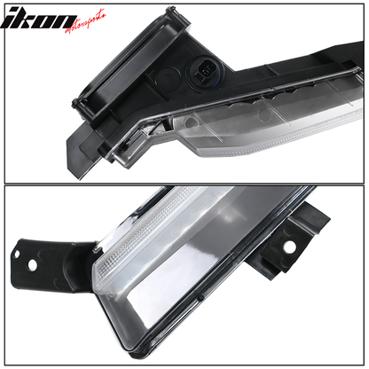 2016-2018 Chevy Camaro SS Black Housing Clear Lens Fog Lights Lamp ABS