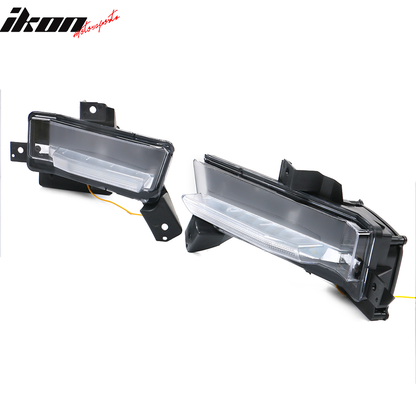 2016-2018 Chevy Camaro SS Fog Lights w/ Amber Truning Signal ABS PC