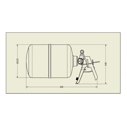 Lifeline Zero 360 FIA 2.25kg FK 5-1-12 Fire Marshal System