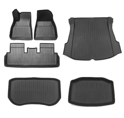 LinerX Floor Mats Full Set for 2017-2023 Tesla Model 3 - High Performance