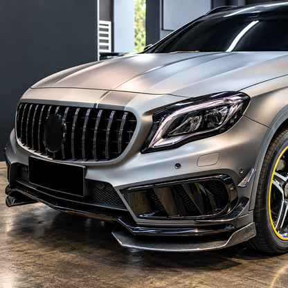 Carbon Fiber Front Bumper Splitter Fins Canards for Mercedes Benz GLA45 AMG