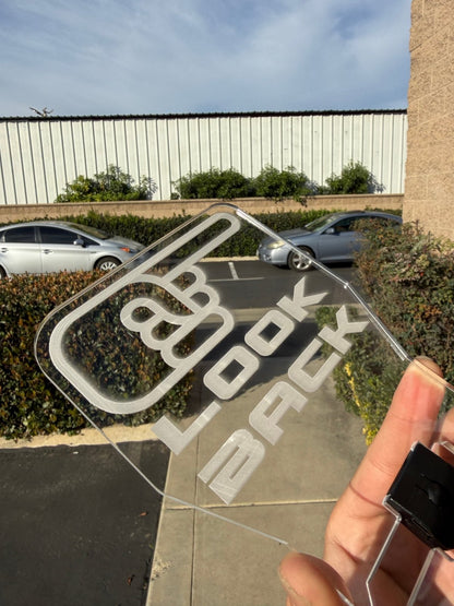 "Look Up" or "Look Back" Cup Holder Sign