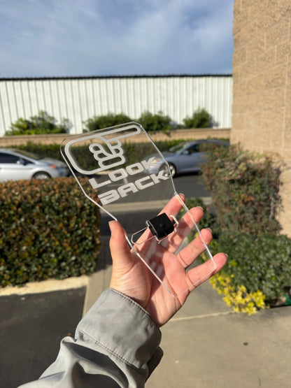 "Look Up" or "Look Back" Cup Holder Sign