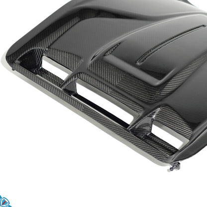 2023+ Lotus Emira (Type-131) LPE Style Pre-Preg Dry Carbon Fiber Engine Cover | FYBR Aerodynamics