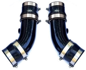 BMS Elite F Chassis M5/M6 S63TU Replacement Aluminum Chargepipes - Burger Motorsports 