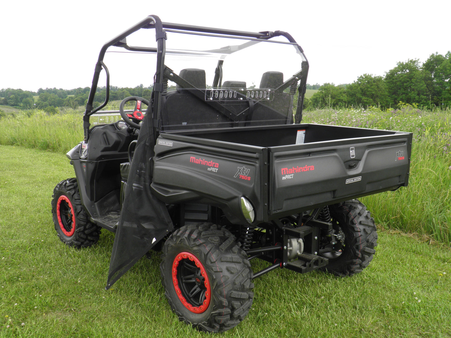 Mahindra 750/1000 - Lexan Back Panel w/Clamp and Vent Options