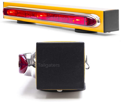 Master Tailgater's 19" Wireless Magnetic Tow Light Bar | 48 Foot Range | Ultra Bright LED | 4 Pin Round, 4 Pin Flat, or 7 Pin RV Hitch Transmitter