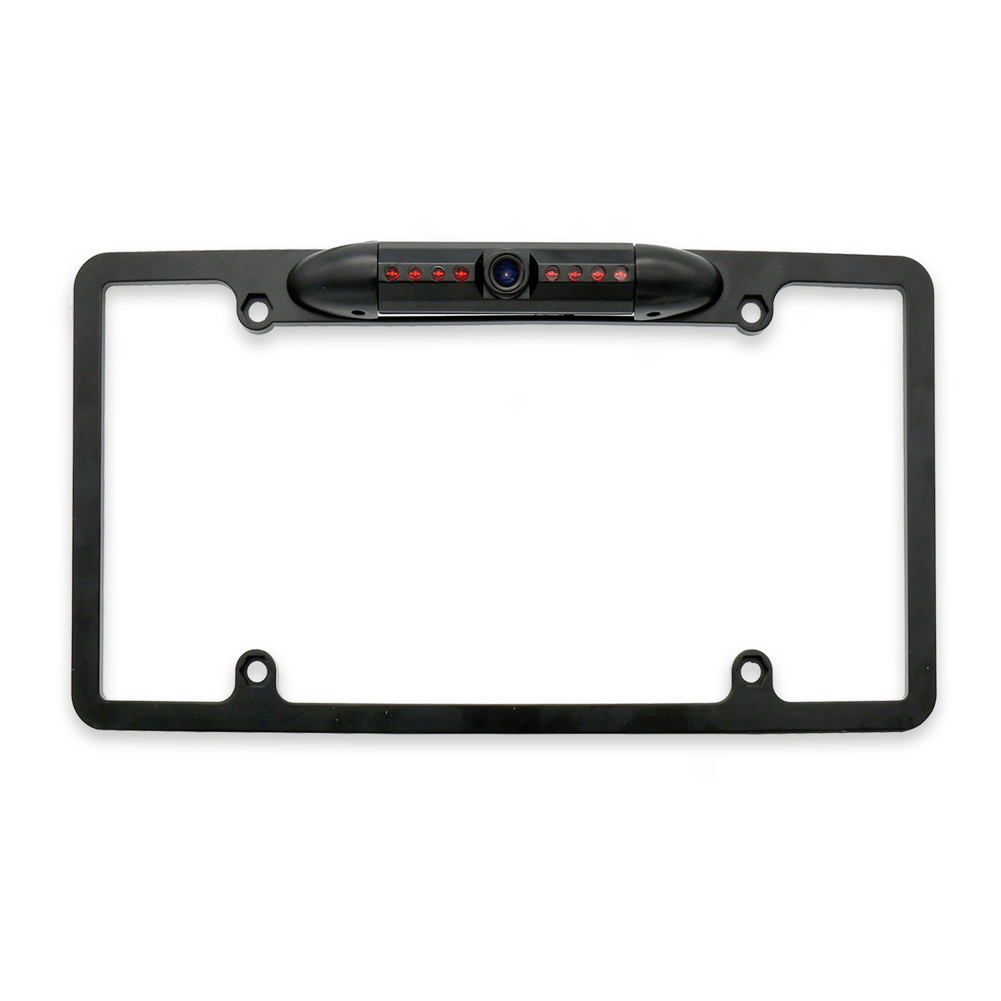 Master Tailgaters License Plate Frame Front or Backup Camera with 8 IR LED Night Vision, Metal Construction, 170° Wide Angle Camera, Waterproof