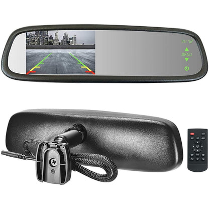 Master Tailgaters 10.5" Rear View Mirror with 4.3" LCD Screen | Ultra High Brightness | Rearview Universal Fit | Auto Adjusting Brightness LCD | Anti Glare | Full Mirror Replacement