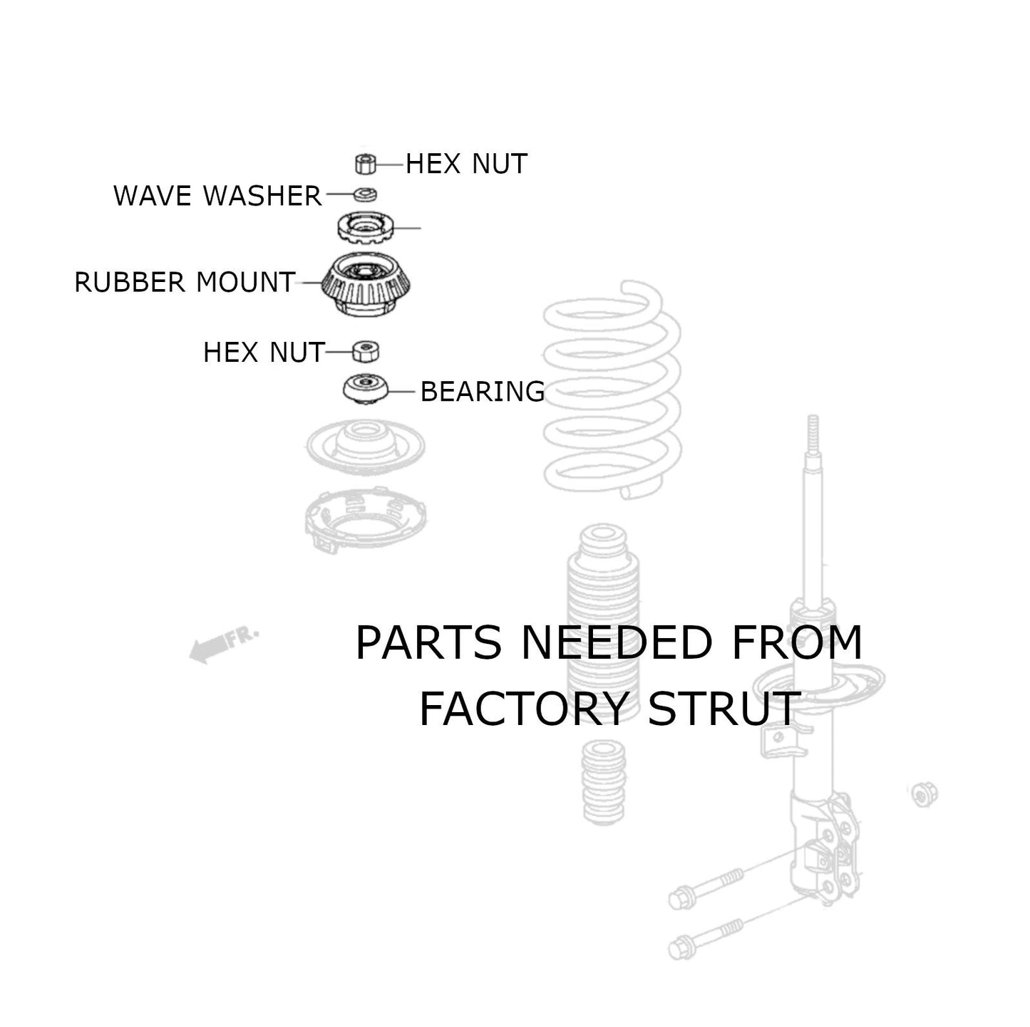 GODSPEED Honda Fit (GK5) 2015-20 Mono-Air Strut Lowering Kits