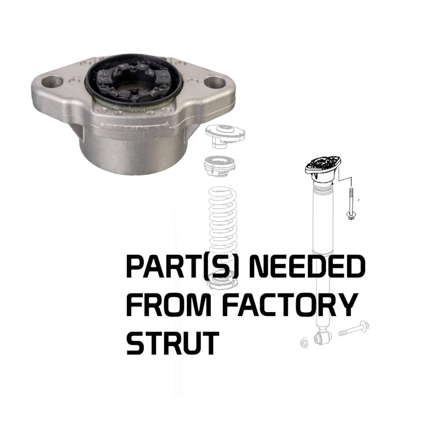 Godspeed Project Mono-Air Strut Lowering Kit for Mercedes-Benz CLS-Class 4Matic (C218) 2012-2018