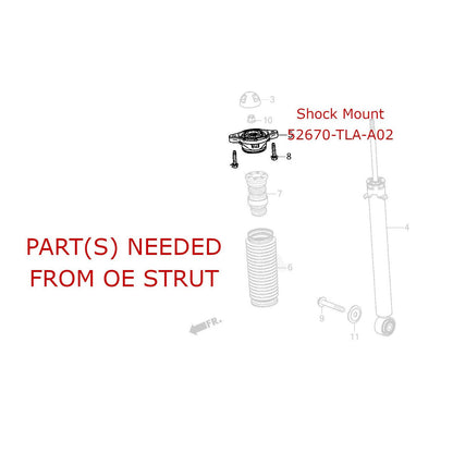 GODSPEED Honda CR-V (RW1/2/5/6) 2017–2022 Mono-Air Strut Lowering Kit