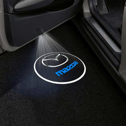 Mazda 3 Door Stick On Puddle Lights Various Designs 2003-2026