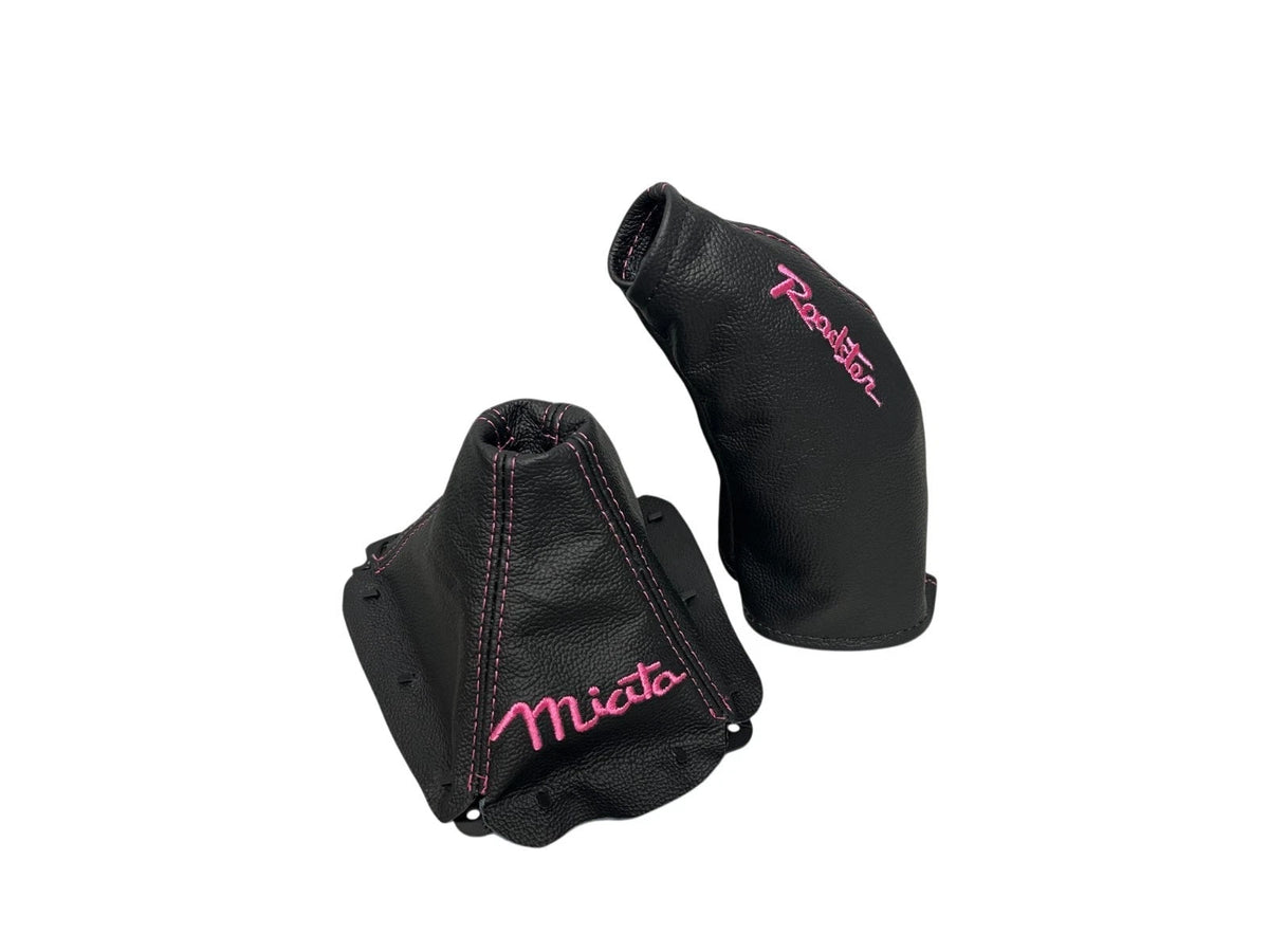 Embroidery Genuine Leather Handbrake & Shift Boot Cover For MZADA MK1 MX-5 1998-2005 (Copy)