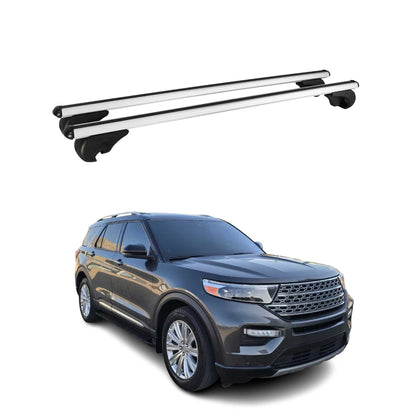 2020-2026 Ford Explorer Roof Rack Cross Bars Silver