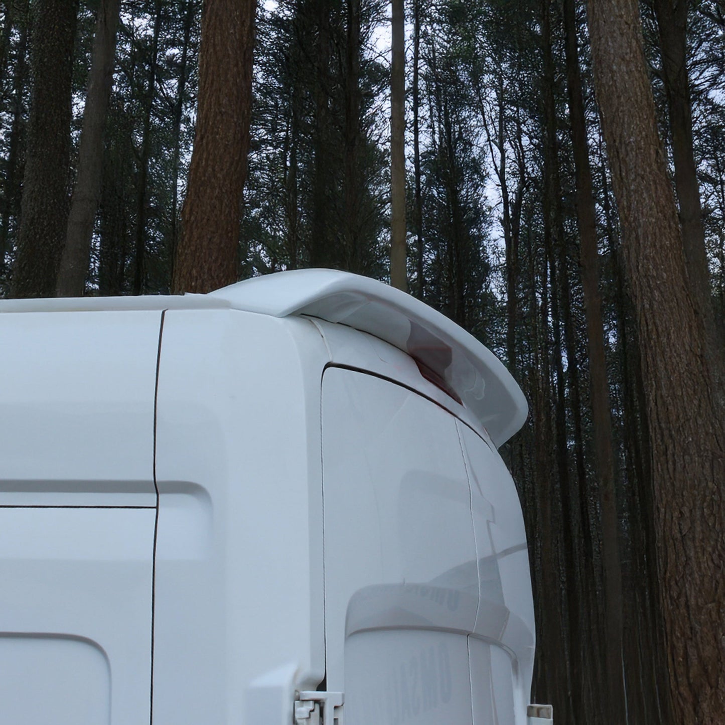 2015-2020 Ford Transit Rear Trunk Spoiler Wing White 1 Pc