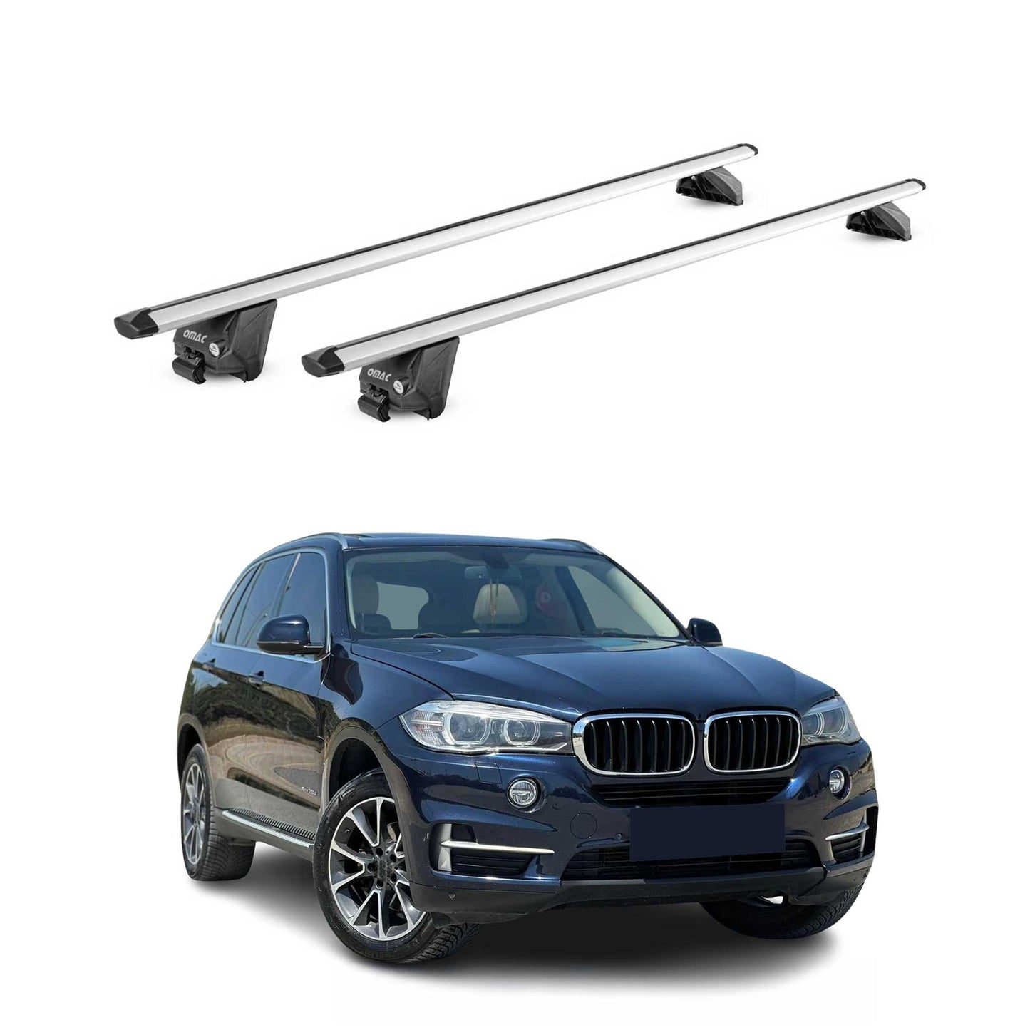 2014-2026 BMW X5 F15 G05 Roof Rack Cross Bars Silver