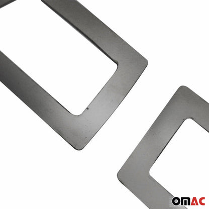 2011-2017 Buick Regal Side Indicator Signal Trim Cover Dark Stainless Steel 2 Pcs