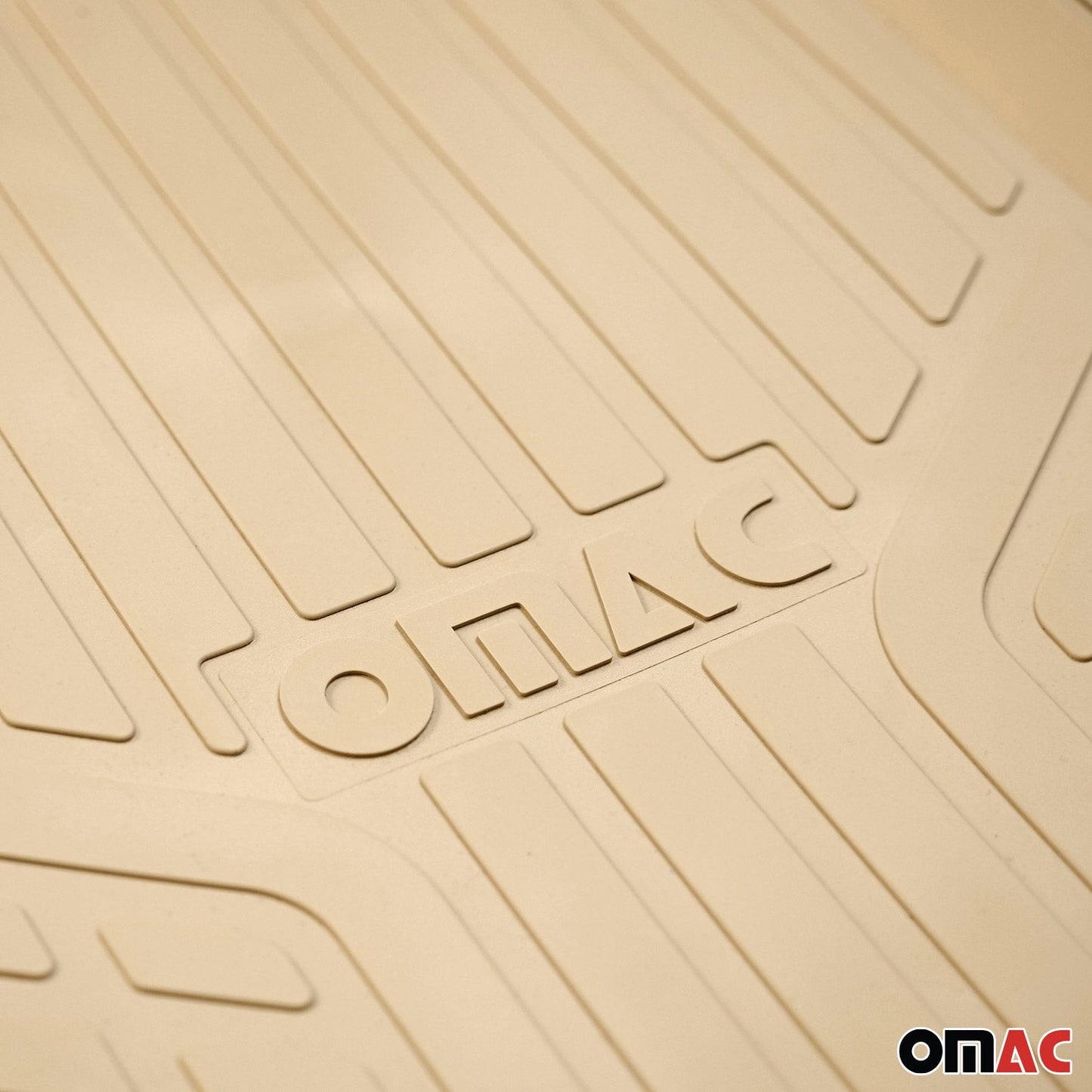 OMAC Floor Mats and Cargo Liners Universal for Cars SUV Beige