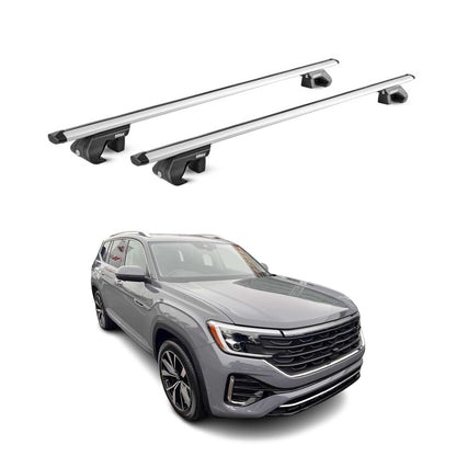 2027 Volkswagen Atlas Roof Rack Cross Bars Luggage Carrier Alu Silver 2x