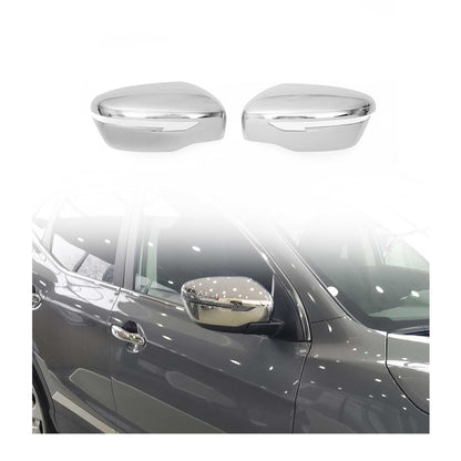 2014-2020 Nissan Rogue Side Mirror Cover Caps Chrome Silver 2 Pcs
