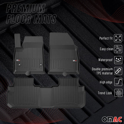 2017-2024 GMC Acadia Premium Floor Mats Liners Full Set All Weather Heavy Duty