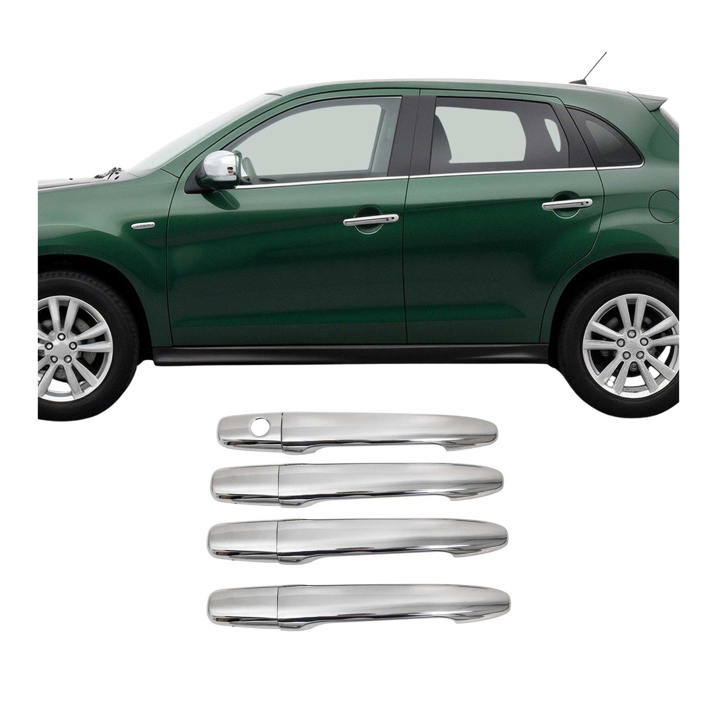2011-2021 Mitsubishi Outlander Sport Car Door Handle Cover Protector Stainless Steel