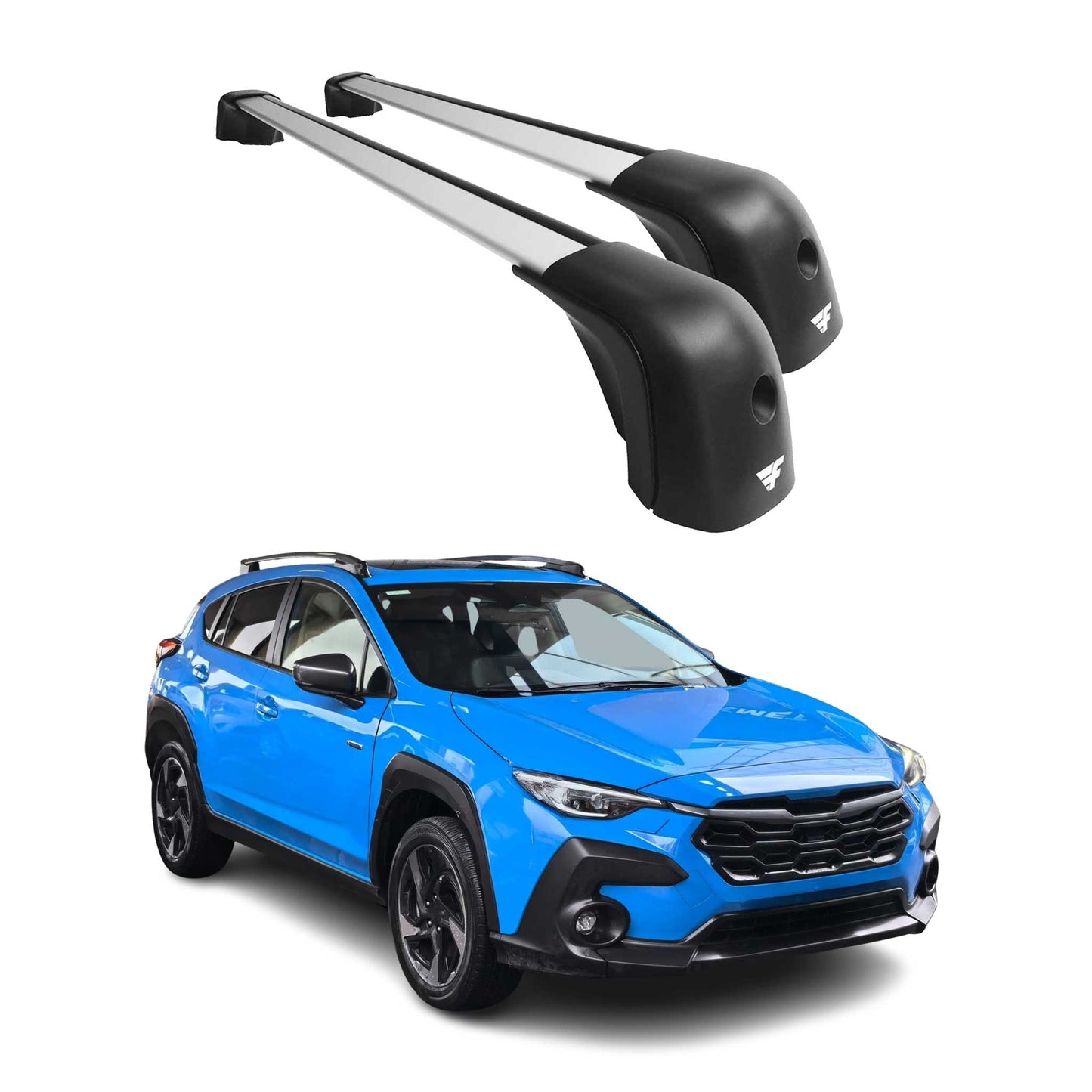 2024-2026 Subaru Crosstrek Roof Racks Cross Bars Silver