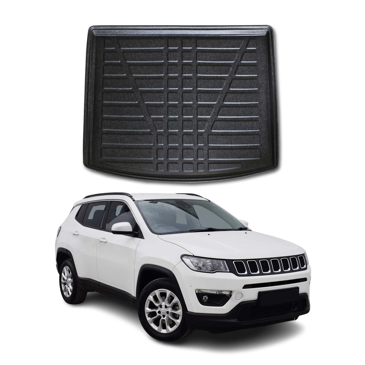 2017-2026 Jeep Compass Cargo Liner Trunk Mat All Weather Black