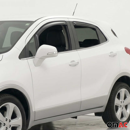 2013-2022 Buick Encore Window Visor Vent Rain Deflector 4Pcs Smoke