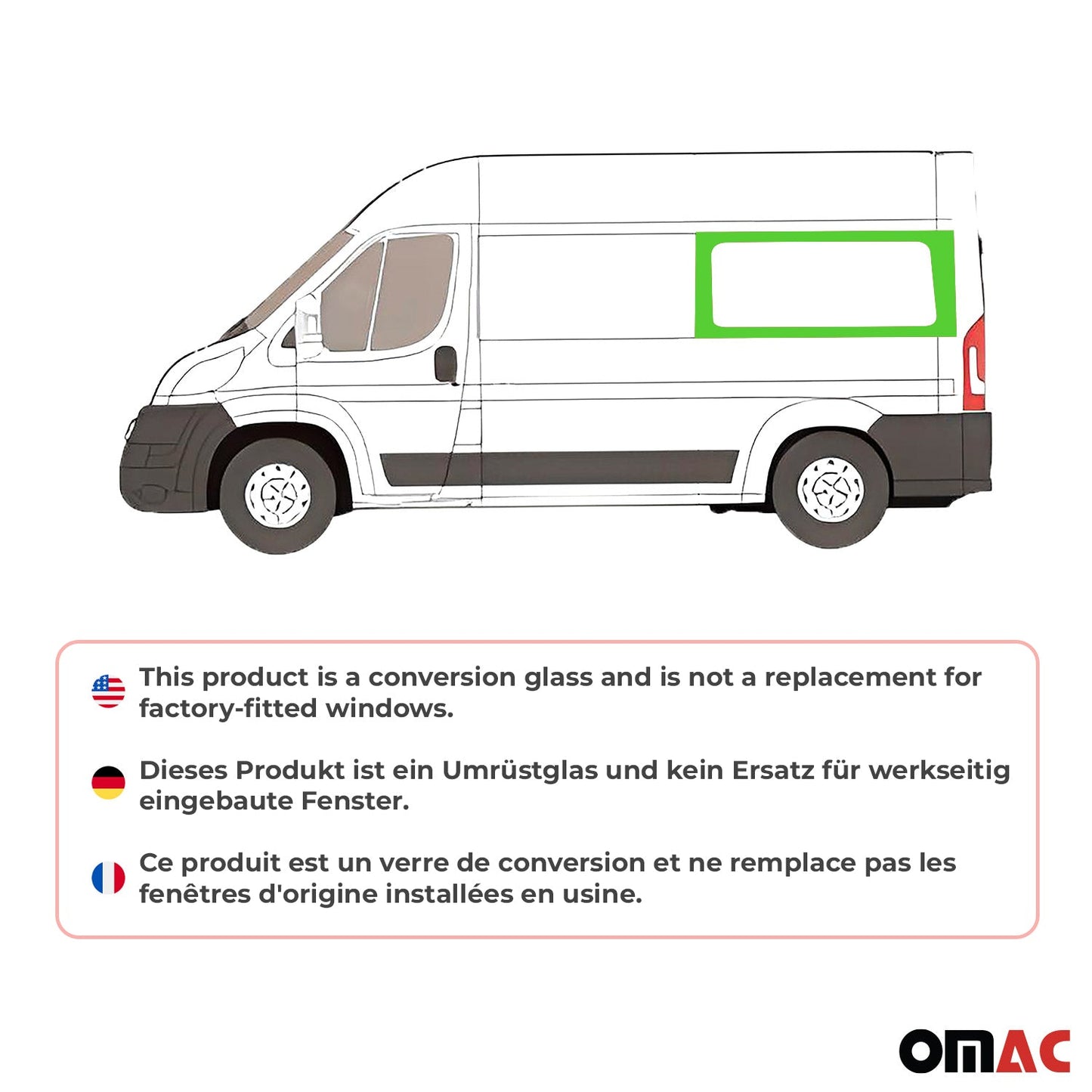 2014-2026 RAM ProMaster Window Glass
