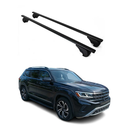2018-2026 Volkswagen Atlas Roof Rack Cross Bars Black