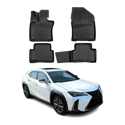2019-2026 Lexus UX200 UX250h Floor Mats Liners Full Set All Weather Black