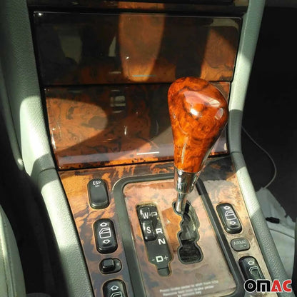 Mercedes W202 C208 C209 W210 W211 W220 R170 W163 Gear Shift Knob Handle Wooden