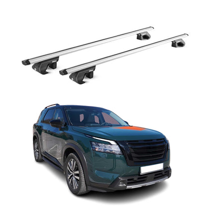 2022-2026 Nissan Pathfinder Roof Rack Cross Bars Silver Carrier 2 Pcs