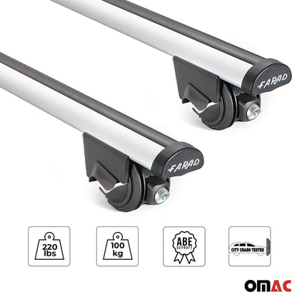 2017-2022 Chevrolet Trax Roof Rack Cross Bars Silver