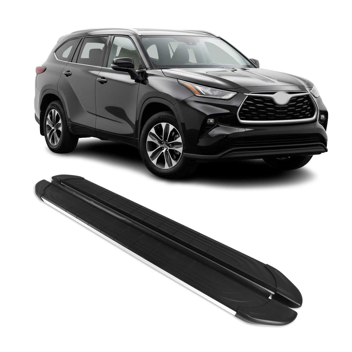 2020-2026 Toyota Highlander Nerf Bar Side Step Running Boards Alu 2x