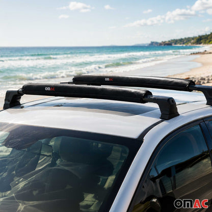 Nissan 28" Roof Rack Pads Surfboard Windsurf Crossbar Pads Black 2 Pcs