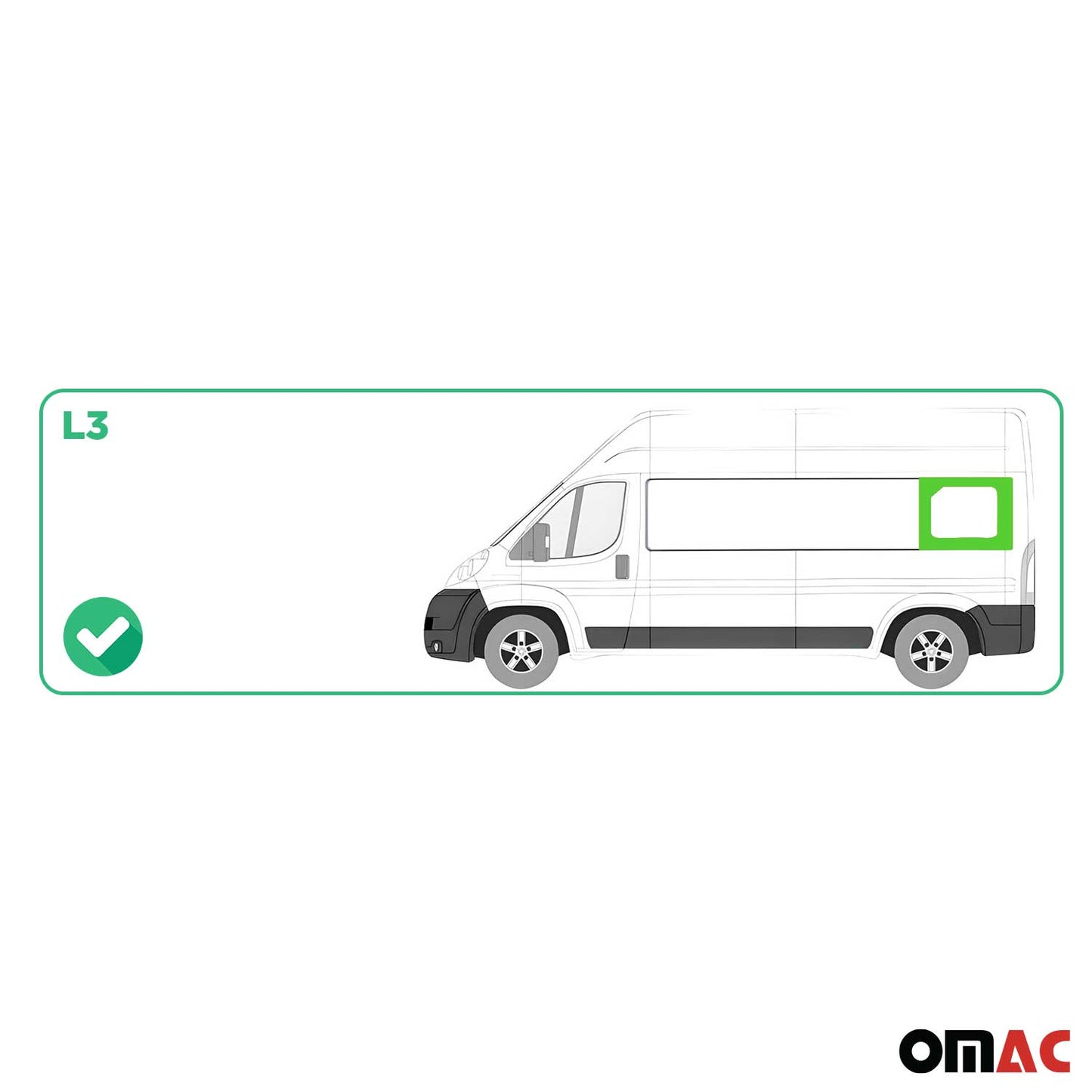 2014-2026 RAM ProMaster Window Glass Rear Left Side L3