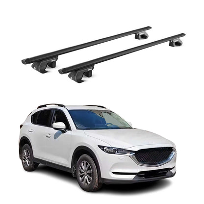 2017-2025 Mazda CX-5 2.gen Roof Rack Cross Bars Black Luggage Carrier 2 Pcs