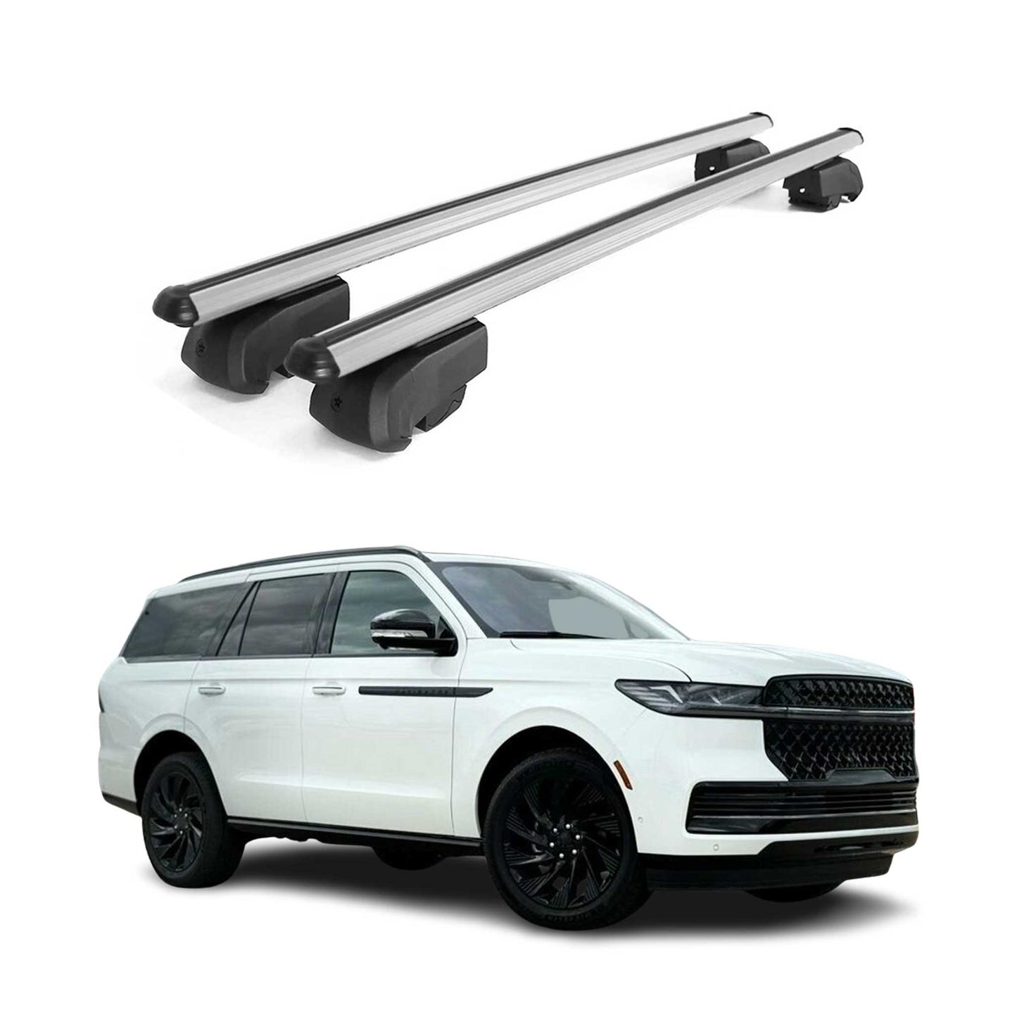 2025-2026 Lincoln Navigator Roof Rack Cross Bars Luggage Carrier Gray 2 Pieces