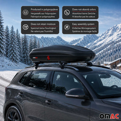 Roof Cargo Box 11.3 Cubic Feet Carbon Fiber Textured