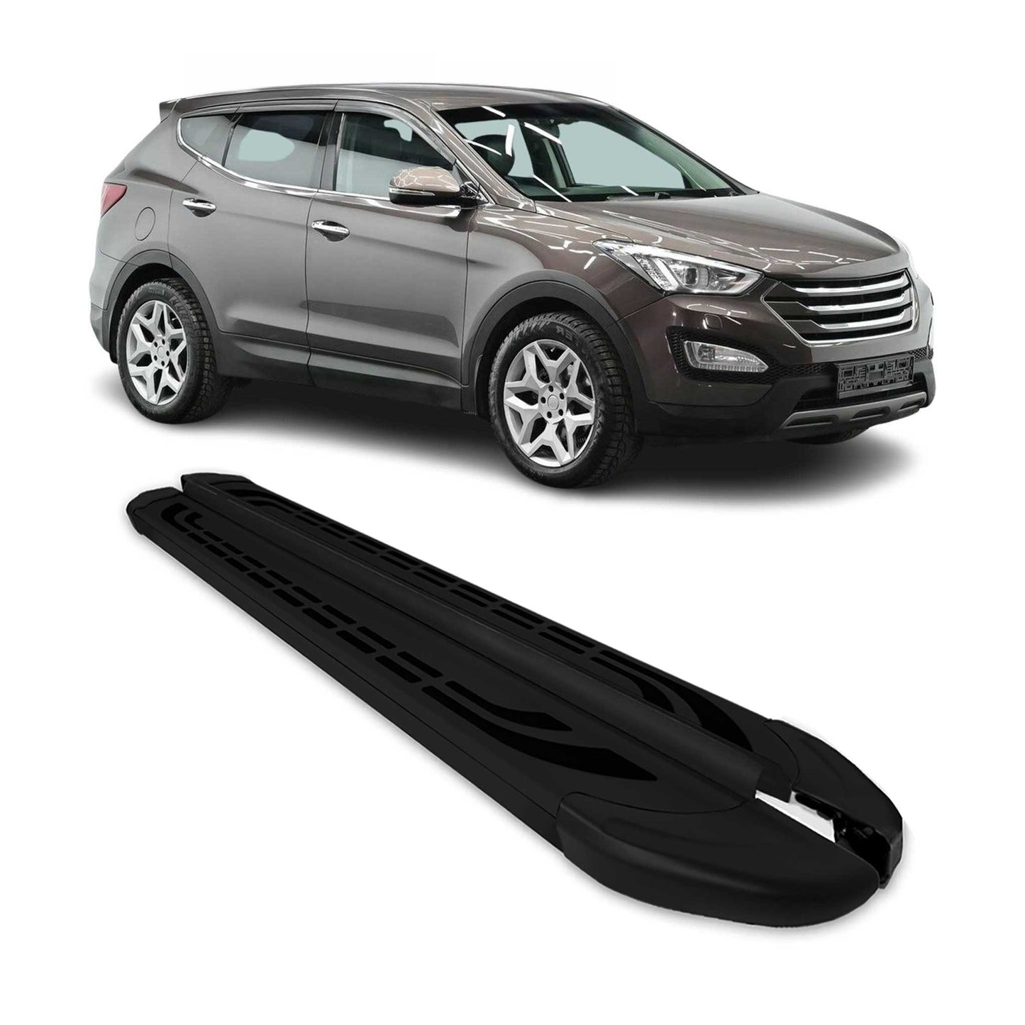 2013-2016 Hyundai Santa Fe Sport Nerf Bar Side Step Running Boards Alu 2x