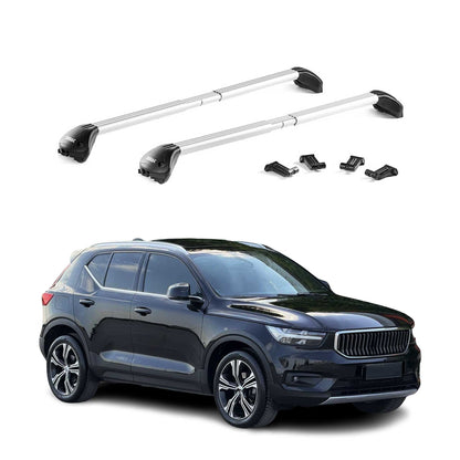 2018-2026 Volvo XC40 Roof Rack Cross Bars Silver