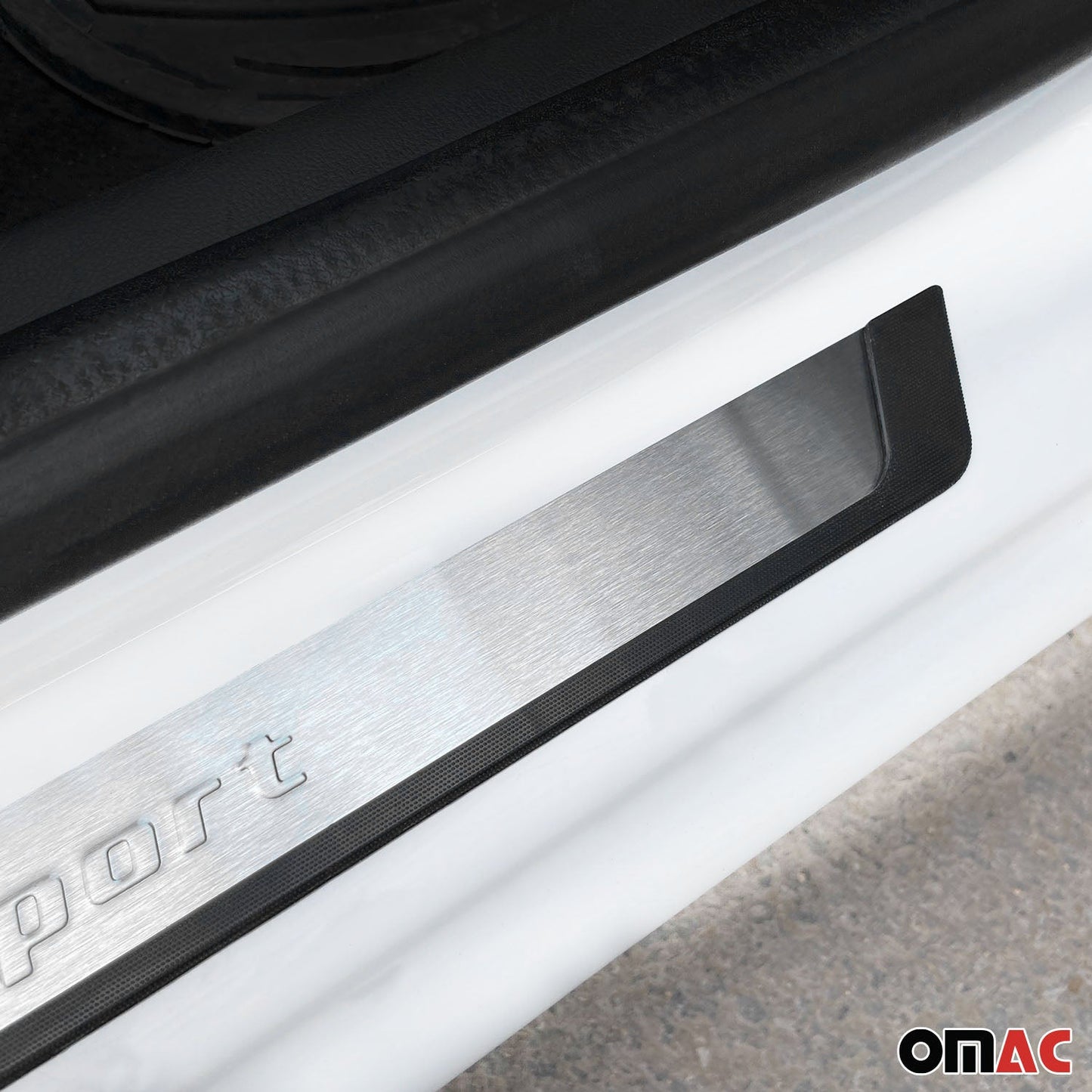 Honda Fit Door Sill Scuff Plate Scratch Protector Sport Brushed Stainless Steel 4Pcs