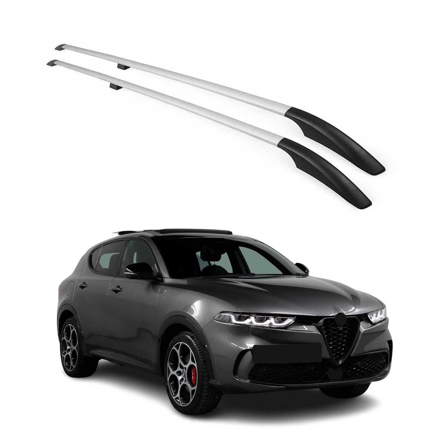 2023-2026 Alfa Romeo Tonale Roof Rack Rails Side Rails Silver