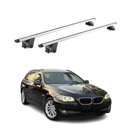 2010-2023 BMW 5 Series F11 G31 Wagon Roof Rack Cross Bars Silver