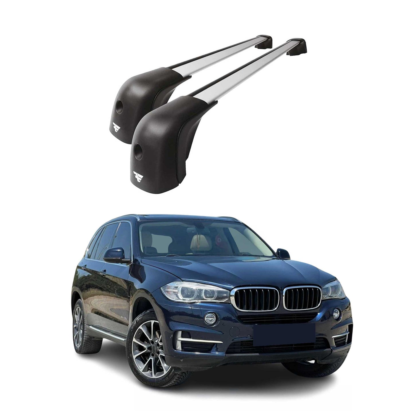 2014-2026 BMW X5 F15 / X5 G05 Roof Racks Cross Bars Silver