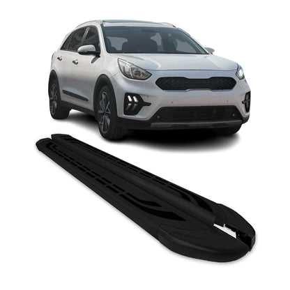 2017-2022 Kia Niro 1.gen Running Boards Side Steps Black